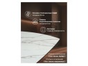 Фестер 160(200)х90 gilt white / черный Керамический стол