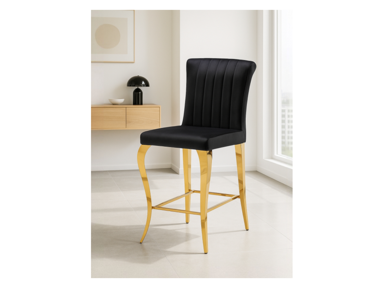 Joan black / gold Барный стул