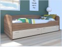 Кровать Бриз-2 80х190 (Белый / Цемент светлый) арт. 1213805