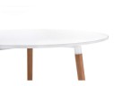 Lorini 90 white / wood Стол деревянный