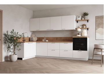 КГ Угловой 1500х3000 (без пм) , Белый софт матовый  Арника РМ
