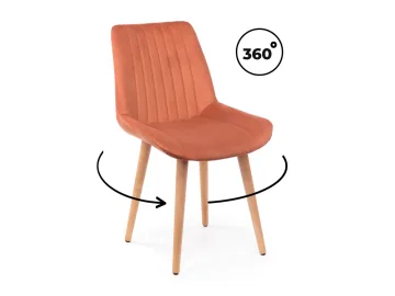 Седа 360 терракотовый (zd 432) / светлое дерево np Стул деревянный