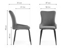 Lado white / black Стул на металлокаркасе