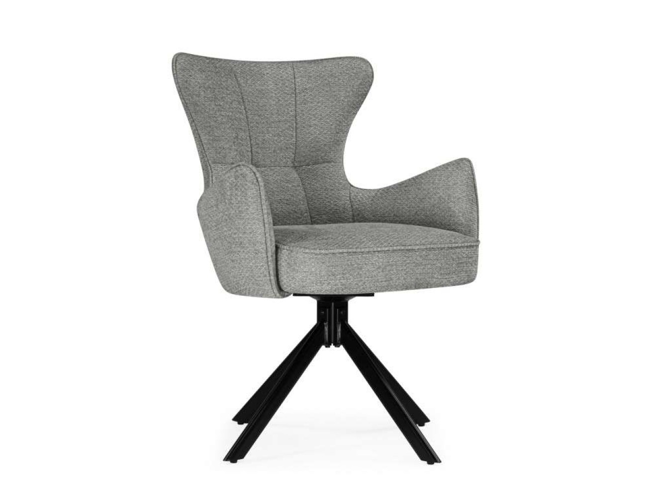 Atlanta gray / black крутящийся Стул на металлокаркасе арт. 1154417