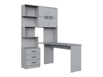Эльброни правый шиншилла серая Компьютерный стол