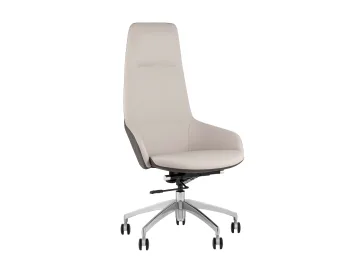 Кресло руководителя STOOL GROUP TopChairs Soulo бежевый/серый