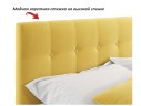Мягкая кровать Selesta 1400 желтая с подъемным механизмом