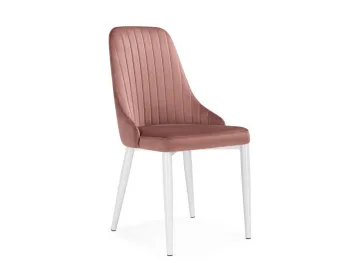 Kora dark pink / white Стул на металлокаркасе