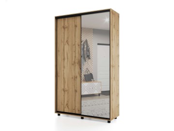 Шкаф-купе ПРАЙМ, 120х45х230 Дуб вотан с зеркалом