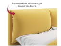 Мягкая кровать Vita 1600 желтая с подъемным механизмом