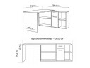 Лайт 03.245F белый гладкий 101 Компьютерный стол