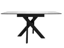 Стол DikLine DKB110, Керамика Carrara Gloss (мрамор глянец белый)/подстолье черное/опоры черные арт. 1526973