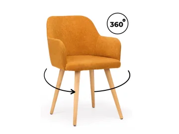 Инфини 360 терракота (ocean 015) / светлое дерево Стул деревянный