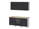 МК Аленушка 1,8м Магнолия Сталь,скоба черный,сонома