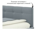 Односпальная кровать-тахта Bonna 900 с защитным бортиком серая и подъемным механизмом арт. 1027173