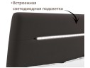Мягкая кровать NEO с подсветкой и подъемным механизмом шоколад арт. 1246519