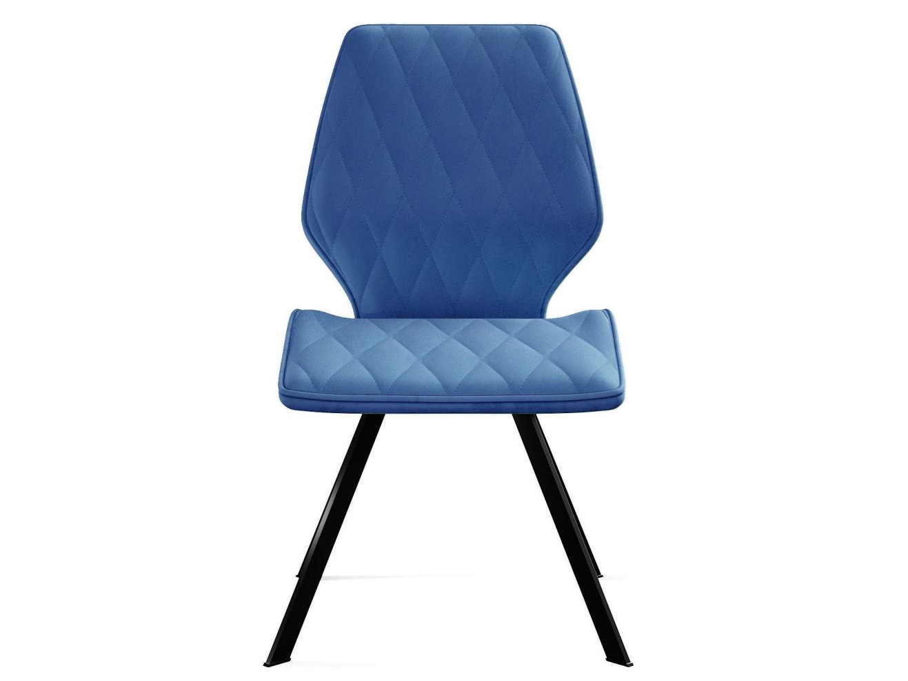 Стул DikLine 243 поворотный B8 BLUE, ножки черные