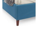 Мягкая кровать Betsi 1600 синяя с подъемным механизмом и матрасом PROMO B COCOS арт. 658735
