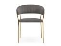 Kamelia 1 dark gray / gold Стул на металлокаркасе
