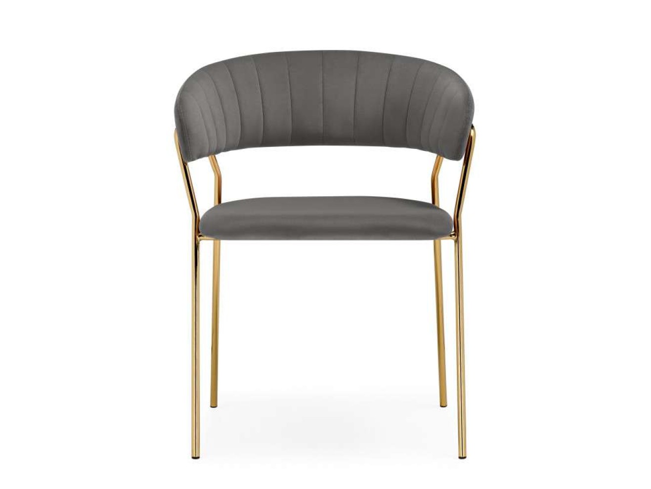 Kamelia 1 dark gray / gold Стул на металлокаркасе