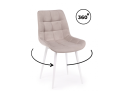Челси 360 К латте (zd 290) / белый np Стул на металлокаркасе