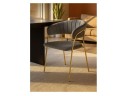 Kamelia 1 dark gray / gold Стул на металлокаркасе