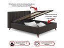 Мягкая кровать Betsi 1600 шоколад с подъемным механизмом