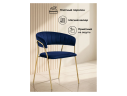 Kamelia 1 dark blue / gold Стул на металлокаркасе
