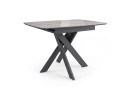 Стол DikLine DKB110, Керамика Italian Grey (глянец серый)/подстолье черное/опоры черные