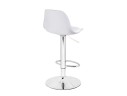 Soft white / chrome Барный стул