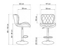 Porch gray / chrome Барный стул