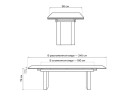 Бернардо 180x90 statuario titan gloss / дуб монтана Керамический стол