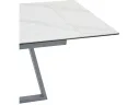 Стол обеденный STOOL GROUP Керас 120-180*80 Snow white, подстолье серое арт. 1568357