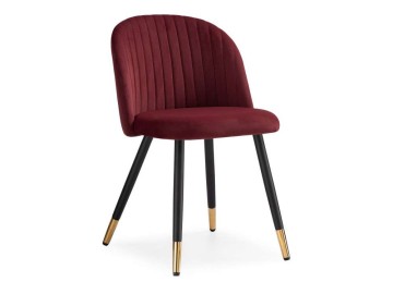 Gabi wine red / black Стул на металлокаркасе