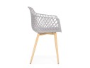 Rikon gray / wood Пластиковый стул