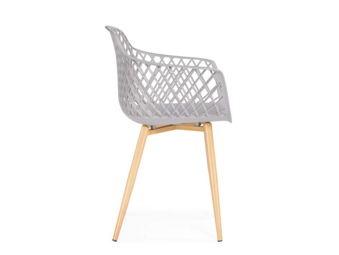 Rikon gray / wood Пластиковый стул