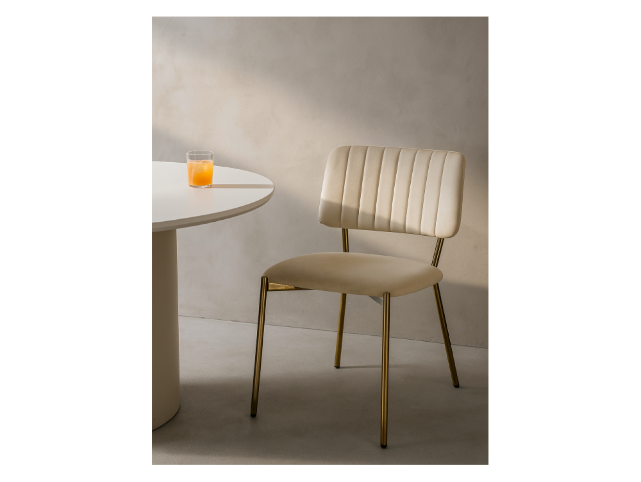 Armond beige / gold Стул на металлокаркасе