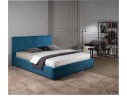 Мягкая кровать Selesta 1400 синяя с матрасом PROMO B COCOS с подъемным механизмом арт. 657711