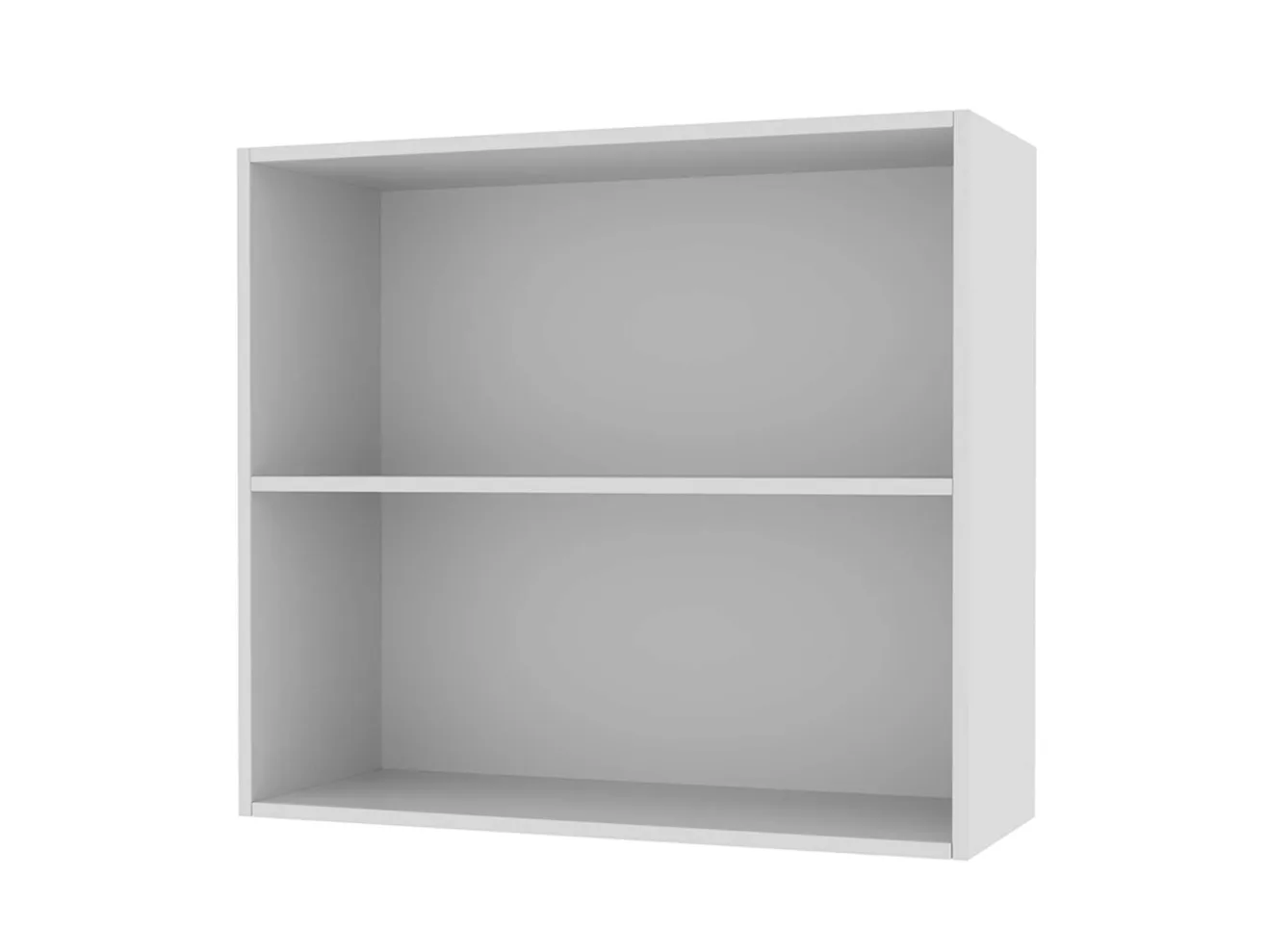 Шкаф навесной Мария со стеклом 800х720х300 Белый/ Белый арт. 1375167