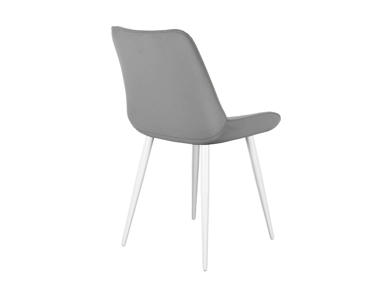 Стул DikLine 226 поворотный B22 GREY, ножки белые