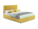 Мягкая кровать Olivia 1600 желтая с ортопедическим основанием