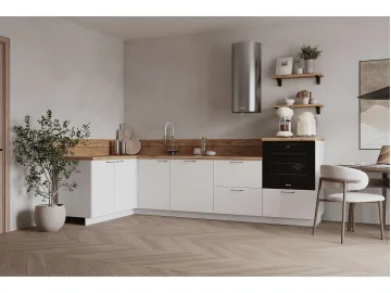 КГ Угловой 1500х2850 (с пм) , Белый софт матовый  Арника РМ в.3