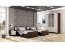 Кровать 90х200 с проложками ДСП Фиеста LIGHT, венге / лоредо арт. 1065219