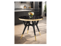 Selina 80х72 black / gold Стол деревянный
