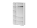 Шкаф распашной с наполнением (7 полок + штанга) ШК 5 (1200), Белый