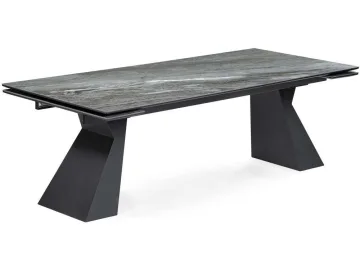 Денхольм 240(300)х100х75 mosco nero matt / черный Керамический стол