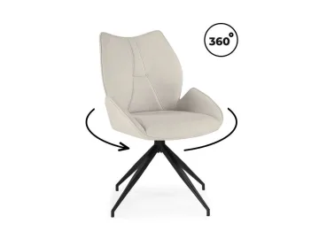 Miranda 360 крутящийся beige / black Стул на металлокаркасе