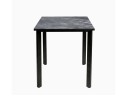 Стол DikLine DKT90 Керамика серый глянец (italian middle grey)/подстолье черное/опоры черные арт. 1562881