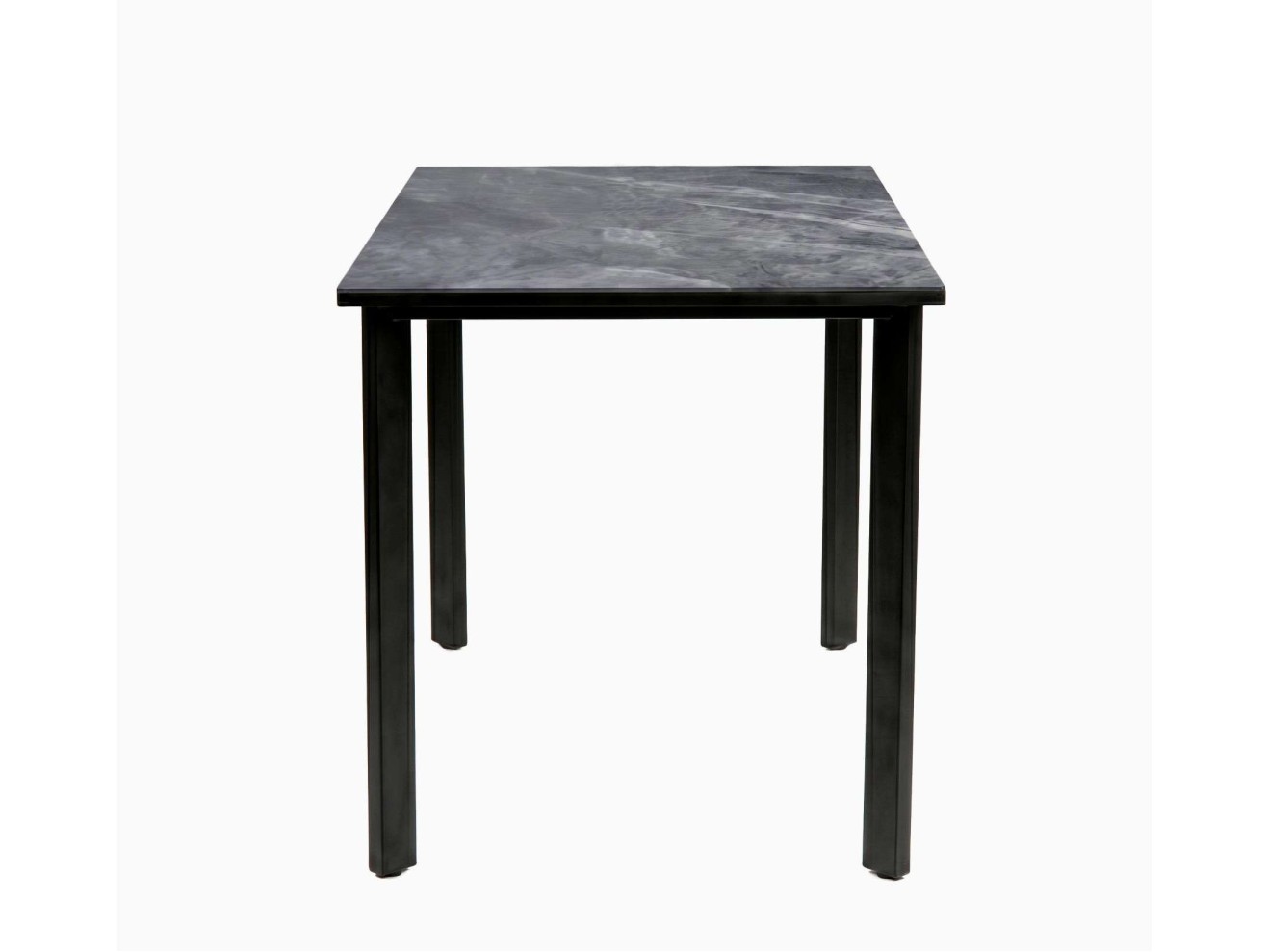 Стол DikLine DKT90 Керамика серый глянец (italian middle grey)/подстолье черное/опоры черные арт. 1562881