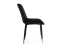 Seda-1 black / gold / black Стул на металлокаркасе
